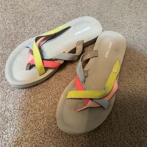 Colorful Flip Flops with Straps